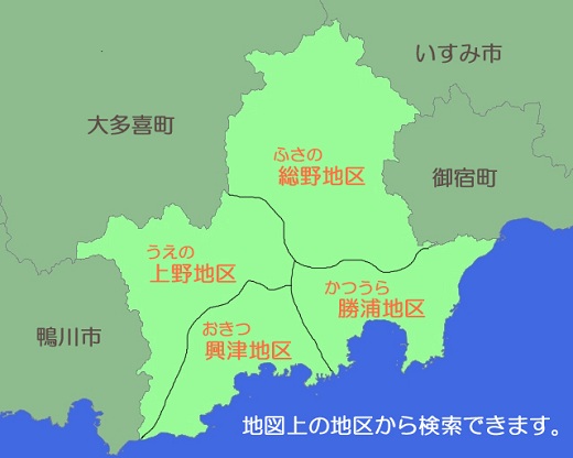 勝浦市マップ